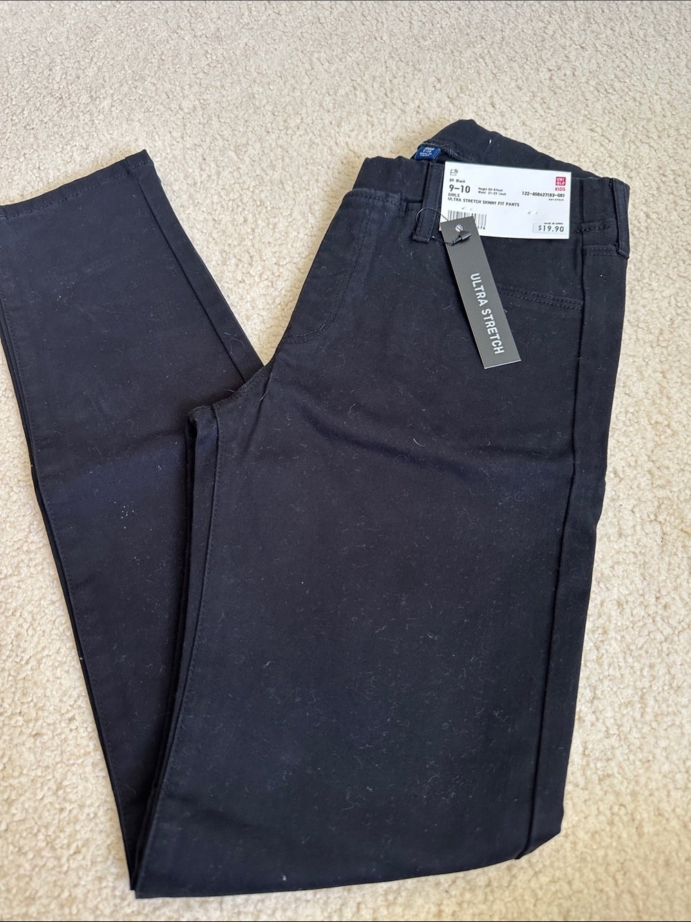 Uniqlo Kids Black Ultra Stretch Leggings